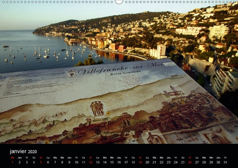 CALVENDO Places  Mon village et sa baie(Premium, hochwertiger DIN A2 Wandkalender 2020, Kunstdruck in Hochglanz). Villefranche-sur-mer est mon village, situé entre Nice et Monaco, il possède l'une des plus belles baies du monde (Calendrier mensuel, 14 Pages )