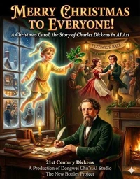 Merry Christmas to Everyone!--A Christmas Carol: The Story of Charles Dickens in AI Art