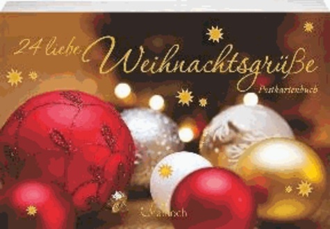 24 liebe Weihnachtsgrüße - Postkartenbuch.