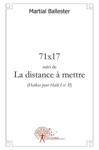 Martial Ballester - 71x17 suivi de la distance à mettre - Haïkus pour Haïti I et II.