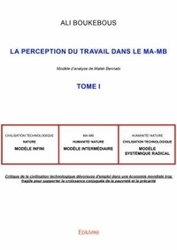 Ali Boukebous - La Perception du travail dans le MA-MB - Tome I, Modèle d'analyse de Malek Bennabi ; Une critique de la civilisation marchande dévoreuse d’emploi.