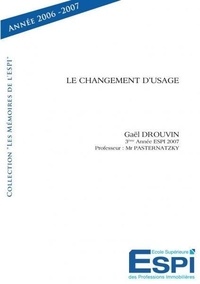 Gaëlle Drouvin - Le changement d'usage.