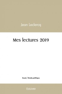 Jean Leclercq - Mes lectures 2019.