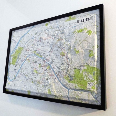 3Dmap - Carte en relief de Paris - 1/30 000.