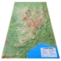 3D Map - Carte en relief du Massif Central.