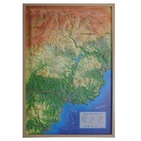  3D Map - Carte en relief du massif de l'Esterel - Pays de Fayence.