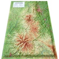  3D Map - Carte en relief du Parc naturel régional des volcans d'Auvergne.