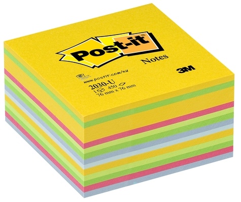 Cube de notes Post It - Light Energie