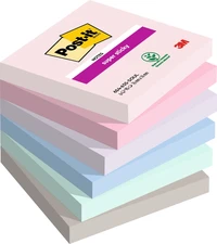 Lot 6 blocs post-it soulful super sticky 76x76 mm