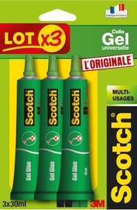 3M FRANCE - Lot de 3 tubes de colle gel Universelle Scotch®  3 x 30ml (TRACT)