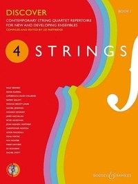 Liz Partridge - 4 Strings  : 4 Strings - Discover - Contemporary string quartet repertoire for new and developing ensembles. string quartet..