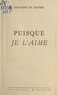 Édouard de Keyser - Puisque je l'aime.