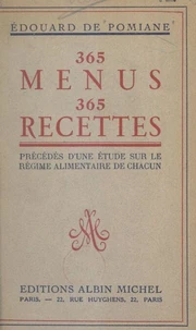 365 menus, 365 recettes