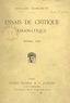 Édouard Franchetti - Essais de critique dramatique - Première série.