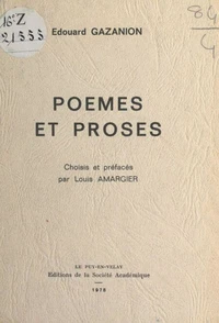 Poèmes et proses