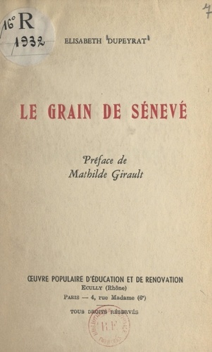 Le grain de Sénevé