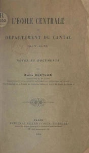 L'École centrale du département du Cantal (an V-an XI)