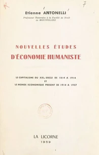 Études d'économie humaniste