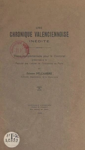 Une chronique valenciennoise inédite