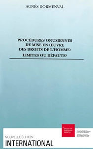 Procédures onusiennes de mise en oeuvre des droits de l'homme