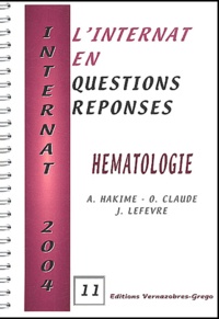 A Hakime et O Claude - Hématologie.