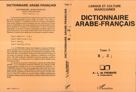 A-L de Premare - Dictionnaire arabe-français Tome 5.