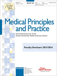 A Omu - Faculty seminars 2013/2014 - Supplement Issue: Medical Principles and Practice 2015, Vol. 24, Suppl. 1.