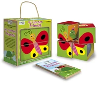 4 cubes & book - my garden friends - old edition