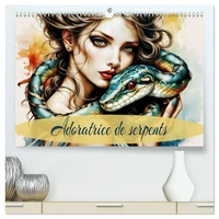 Adoratrice de serpents (Calendrier mural haut de gamme 2027 DIN A2 vertical), CALVENDO calendrier mensuel