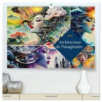 Architecture de l'imaginaire (Calendrier mural haut de gamme 2027 DIN A2 vertical), CALVENDO calendrier mensuel