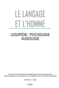 Aspects développementaux du langage oral et du langage écrit