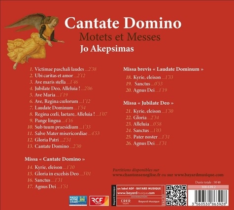 Cantate Domino. Motets et Messes