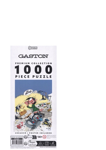 Gaston  Gaston. Puzzle 1000 pièces 48x68 cm, avec un poster