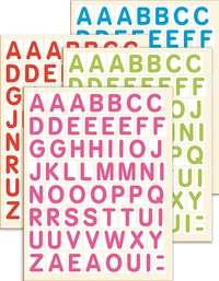 Gommettes lettres majuscules