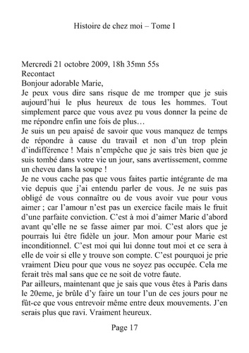 Histoire de chez moi - Tome I. Lettres à Marie Cambet