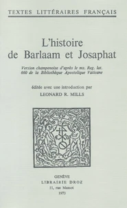 L'histoire de Barlaam et Josaphat
