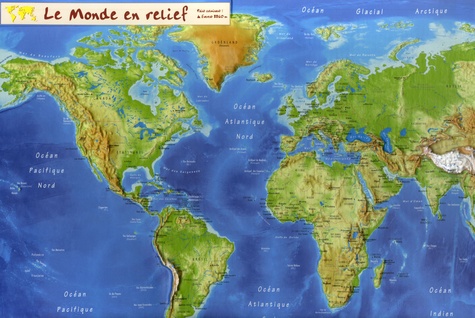  Mediaplus - Le monde en relief - Carte en relief.