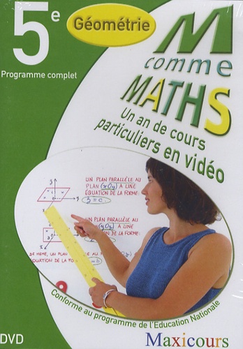  Cogan et  Tillier - M comme Maths Géométrie 5e - Un an de cours particuliers en vidéo, DVD.