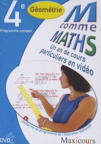  Cogan et  Tillier - Ma comme Maths Géométrie 4e - Un an de cours particuliers en vidéo, DVD.