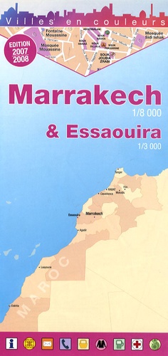  Editions Laure Kane - Marrakech et Essaouira - 1/8 000 et 1/3 000.