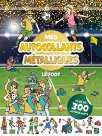 Mes autocollants métalliques - Le foot