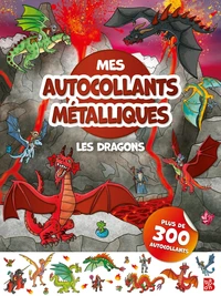 Mes autocollants métalliques - Les dragons