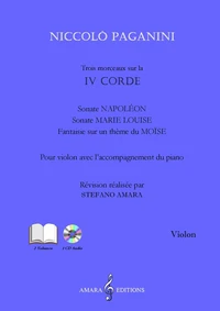 N. Paganini - Trois morceaux sur la IV corde (Deus volumes + 1 CD)
