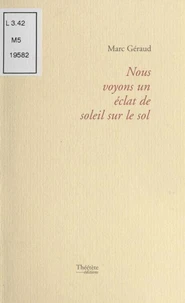 Nous voyons un éclat de soleil