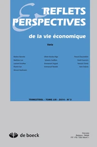 Reflets et perspectives de la vie économique 2014/3