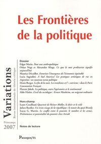 Denis Berger - Variations Printemps 2007 : Les frontières de la politique.