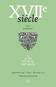 XVIIE siècle 2026, N.312