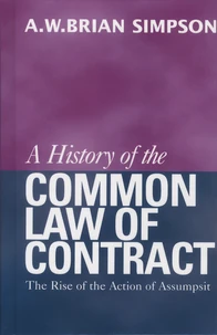 A History of the Common Law of Contract