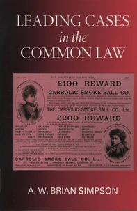 Leading Cases in the Common Law