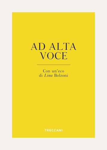  Aa.vv. et Lina Bolzoni - Ad alta voce.